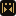 The 16-pixel favicon, enlarged to show its pixels.